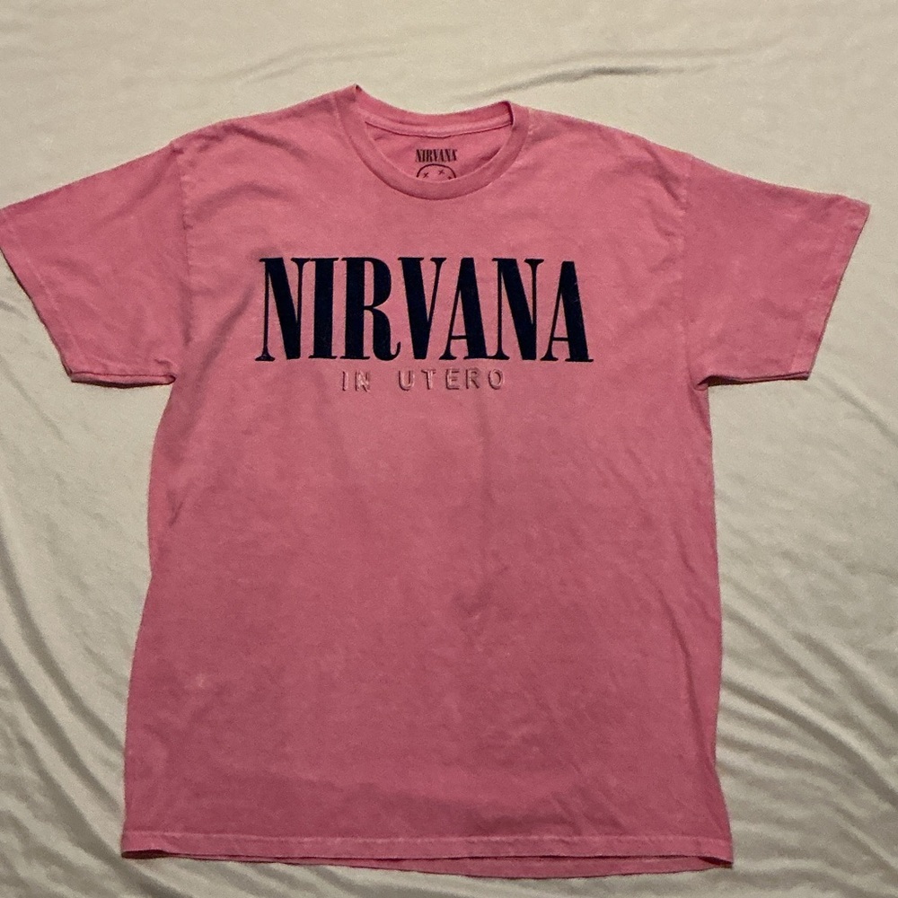 Nirvana Pink In Utero Graphic T-Shirt Large NWOT